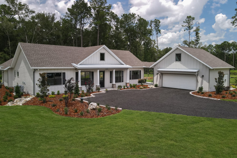 Custom Home Build with Detached Garage in Jonesville, Florida